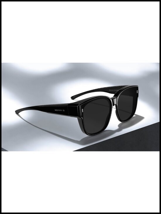 TR90 Polarized UV400 Sunglasses Fit Over Glasses Oversized Square main image 6